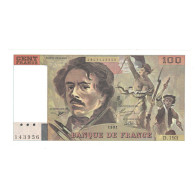 France, 100 Francs, Delacroix, 1991, D.193, SPL, Fayette:69bis04a, KM:154f - 100 F 1978-1995 ''Delacroix''