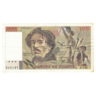 France, 100 Francs, Delacroix, 1987, U.122, SUP, Fayette:69.11, KM:154c - 100 F 1978-1995 ''Delacroix''