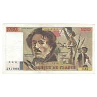 France, 100 Francs, Delacroix, 1980, E.42, TTB+, Fayette:69.04b, KM:154b - 100 F 1978-1995 ''Delacroix''