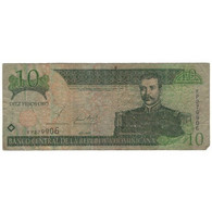 Billet, République Dominicaine, 10 Pesos Oro, 2001, 2001, KM:168a, B - Dominicaine