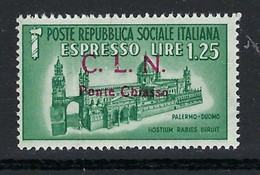 ● Italia C.L.N. 1945  PONTE CHIASSO  N. 14 ** Serie Completa = NON Garantito  Cat. ? € ️ L. 1580 ️ - Centraal Comité Van Het Nationaal Verzet (CLN)