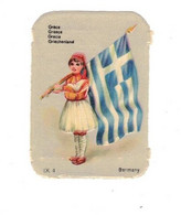 Image Gaufrée Chicorée Mokta Williot IX 4 Germany Pays Grèce Greece Grecia Drapeau Flag Bandiera 4,1 Cm X 5,8 Cm - Autres & Non Classés