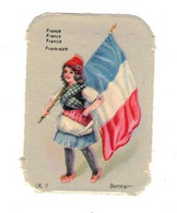 Image Gaufrée Chicorée Mokta Williot IX 7 Germany Pays France Francia Frankreich Drapeau Flag Bandiera 4,1 Cm X 5,8 Cm - Autres & Non Classés