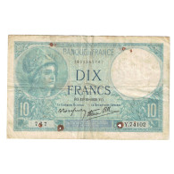 France, 10 Francs, Minerve, 1939, Y.74102, B, Fayette:07.11, KM:84 - 10 F 1916-1942 ''Minerve''