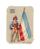 Image Gaufrée Chicorée Mokta Williot IX 11 Germany Pays Yougoslavie Jugoslavia Drapeau Flag Bandiera 4,1 Cm X 5,7 Cm - Other & Unclassified