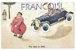 Accident De Voiture Avec Une Grosse Dame:" Pan Dans Le Mille" - Humour
