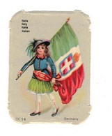 Image Gaufrée Chicorée Mokta Williot IX 14 Germany Pays Italie Italia Italy Drapeau Flag Bandiera 4,1 Cm X 5,7 Cm TB.E - Other & Unclassified