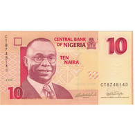 Billet, Nigéria, 10 Naira, 2008, 2008, KM:33c, NEUF - Nigeria