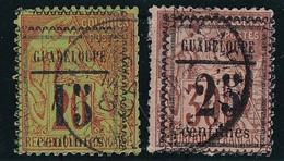 Guadeloupe N°8/9 - Oblitéré - B/TB - Used Stamps