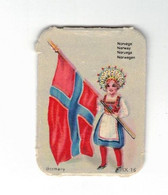 Image Gaufrée Chicorée Mokta Williot IX 16 Germany Pays Norvège Norway Drapeau Flag Bandiera 4,1 Cm X 5,7 Cm TB.Etat - Other & Unclassified