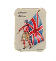 Image Gaufrée Chicorée Mokta Williot IX 23 Germany Grande Bretagne Great Britain Drapeau Bandiera 4,1 Cm X 5,8 Cm TB.E - Other & Unclassified