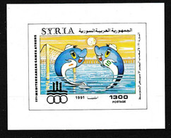 SYRIE 1991 BLOC MNH JEUX MEDITERRANEENS A ATHENES - Wasserball