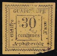 Guadeloupe Taxe N°10 - Oblitéré - Pelurage - B - Segnatasse