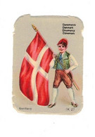 Image Gaufrée Chicorée Mokta Williot IX 27 Germany Danemark Denmark Drapeau Flag Bandiera 4,1 Cm X 5,8 Cm TB.Etat - Other & Unclassified