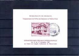 Monaco. Epreuve. Villa Miraflores. Exposition Philatélique Internationale. 1987 - Lettres & Documents