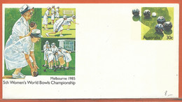 SPORT BOWLING AUSTRALIE ENTIER POSTAL DE 1985 - Petanca