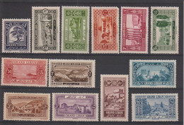 Grand Liban 1925 Série Courante 50-62, 13 Val * Charnière MH - Unused Stamps