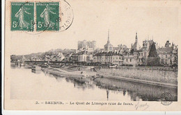 SAUMUR. - Le Quai De Limoges (vue De Face) - Saumur