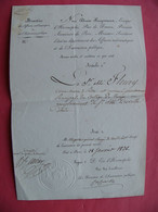 1826 Ministère Des Affaires Ecclésiastiques Et Instruction Publique Nomination Du Principal Du Collège De TROYES Aube 10 - Historische Dokumente