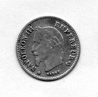 Napoléon III 20 C Argent 1867 - 20 Centimes