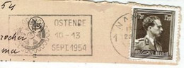 NAMUR- FLAMME ROTARY INTERNATIONAL OSTENDE 10-13-SEPT 1954 Marcophilie - Vlagstempels