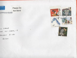 GB - Regno Unito - GREAT BRITAIN - UK - 2008 - 5 Stamps - Big Envelope - Viaggiata Da ???? Per Bruxelles, Belgium - Lettres & Documents