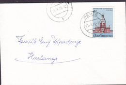 Luxembourg PERLE 1976 'Petite' Cover Lettre HARLANGE Etats Unis D'Amerique Anniversaire American Independence Stamp - Cartas & Documentos