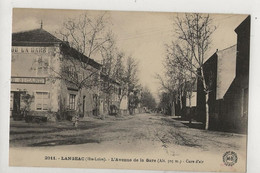 Langeac (43) : L'Hôtel De La Gare Avenue De La Gare En 1910 PF. - Langeac