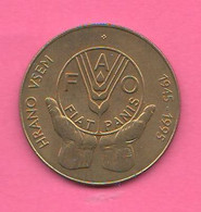 FAO Slovenia 5 Talleri 1995 Slovenija Pet Tolarjev Brass Coin - Slovenia