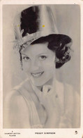 Postcard Vintage United Kingdom Actress Actrice - Peggy Simpson - Acteurs