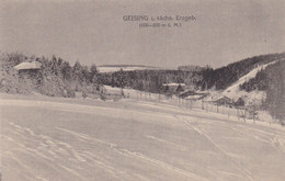 ALLEMAGNE.CPA. GEISING.  I. SACHS ERZGEB . VUE GENERALE SOUS LA NEIGE - Geising