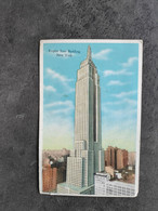 ED MANHATTAN CARD PUB CARTE POSTALE POSTCARD NEW YORK EMPIRE STATE BUILDING  ANNEES 30/40 TBE - Empire State Building