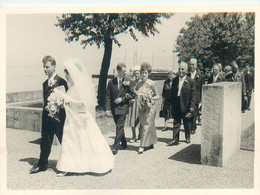 Real Photo Wedding Social History Bride And Groom  Elegance - Noces