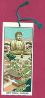 Marque-page Great Buddha Kamakura Kotoku-In Temple 2scans Ruban Vert - Marque-Pages