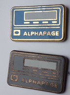 GA19 Pin's Le GRIS Inscrit Au Dos 3614 ALPHAPAGE France Telecom Minitel Qualité Zamac Doré 24 Carats Achat Immédiat - France Telecom