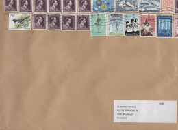 BELGIO - BELGIE - BELGIQUE - 2009 - 22 Stamps - Big Envelope - Viaggiata Da Charleroi Per Brussels - Brieven En Documenten