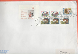 OLANDA - NEDERLAND - Paesi Bassi - 2002 - 7 Stamps - Big Envelope - Viaggiata Da Rotterdam Per Uccle,Brussels, Belgium - Storia Postale