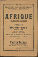 Afrique En 4 Feuilles- Feuille Nord-Est (référence N°153) Egypte-Ethiopie-Abyssine-Mer Rouge - Collectif - 0 - Cartes/Atlas