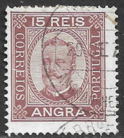 Angra – 1892 King Carlos 15 Réis Used Stamp - Angra