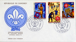 1972 DAHOMEY , SOBRE DE PRIMER DIA , SEMINAIRE INT. DU SCOUTISME MONDIAL , SCOUT , JAMBOREE - Altri - Africa