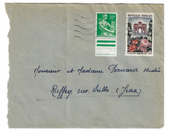 Lettre 15F Floralies 10 F Moissonneuse Yv 1189 1115A - Covers & Documents