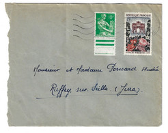 Lettre 15F Floralies 10 F Moissonneuse Yv 1189 1115A - Storia Postale