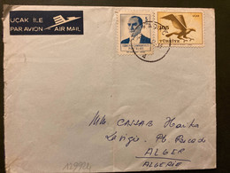 LETTRE Par Avion Pour La FRANCE TP AIGLE 105 + TP 5 OBL.21 10 61 KADIKOY - Storia Postale