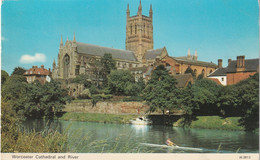 WORCESTER CATHEDRAL AND RIVER - Worcester