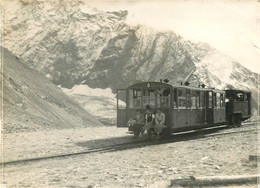 211022A - PHOTO TRANSPORT CHEMIN DE FER TRAIN - Montagne Loco Wagon G Neige - Trains