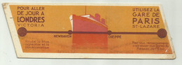 SEGNALIBRO NEWHAVEN-DIEPPE - TRASPORTO CON NAVE - Bookmarks