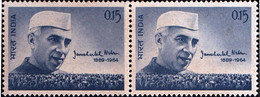 INDIA-1966- JAWAHAR LAL NEHRU- PAIR-MNH-SCARCE-B9-2013 - Unused Stamps