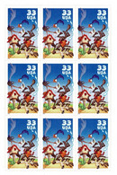 Etats-Unis - 3 Bloc De 9 - Walt Disney - - Multiples & Strips