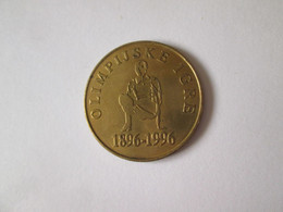 Slovenia 5 Tolarjev 1996 UNC Coin The Centenary Of The Olympic Games See Pictures - Slovénie