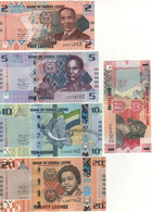 SIERRA  LEONE  Attractive New Issue "Full Set 1-2-5-10-20  Leones  Pnew    Dated  27.4.2022 - Sierra Leone